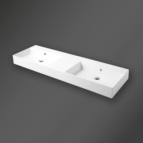 Alternate image of Miller Bloc Wall Hung Ceramic Basin