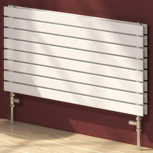 Alternate image of Reina Rione White Double Panel Flat Radiator - Steel - 550mm High