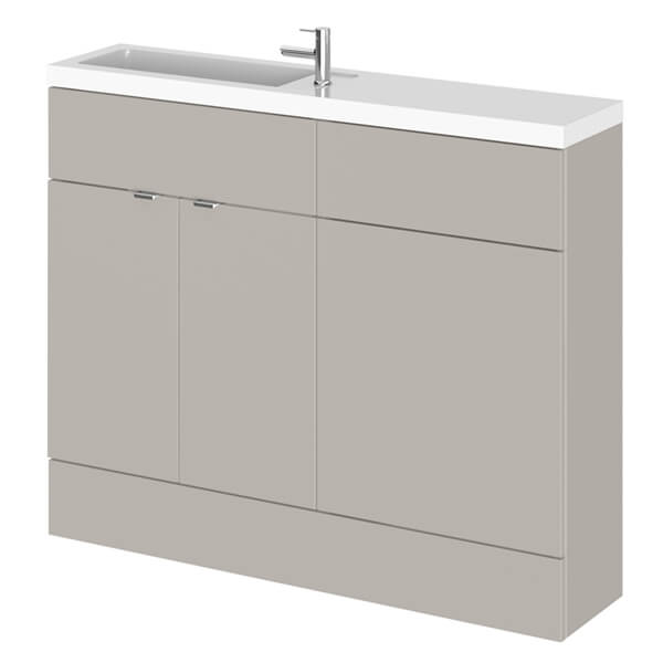 Alternate image of Hudson Reed Fusion Compact Floorstanding Cloakroom Furniture Pack - 1100 x 865mm