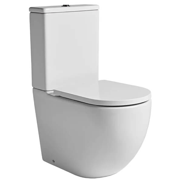 Tavistock Orbit Fully Enclosed White Close Coupled WC Pan with Cistern and Seat