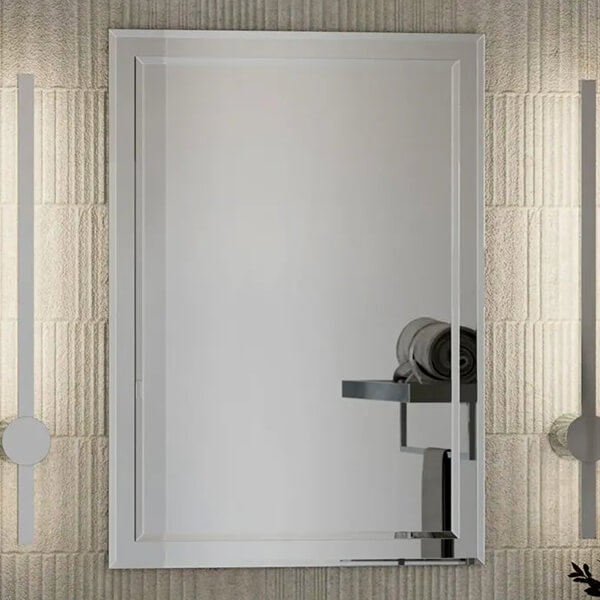 Additional image of Sensio Evanna Rectangular Non-Illuminated Mirror - Bevelled Edge
