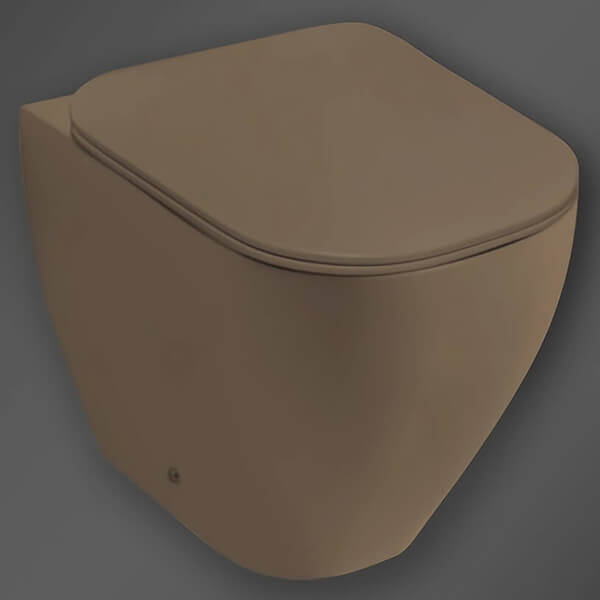 Alternate image of Miller Rimless Back To Wall WC Pan with Soft Close Seat - 373 x 500mm