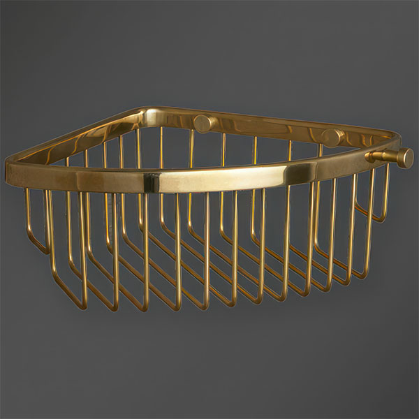 Additional image of Miller Signature Wall Mounted Corner Shower Basket - 235 x 175mm