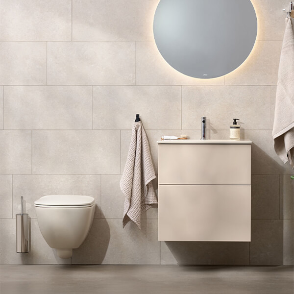 Alternate image of Miller Rimless Wall Hung WC Pan with Soft Close Seat - 375 x 500mm