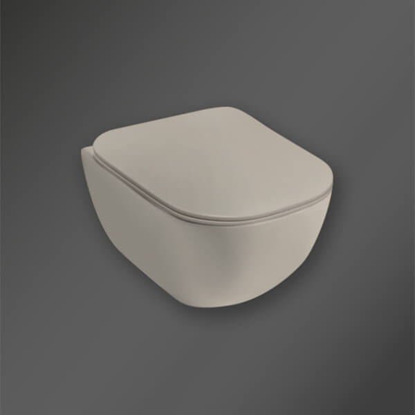 Alternate image of Miller Rimless Wall Hung WC Pan with Soft Close Seat - 375 x 500mm