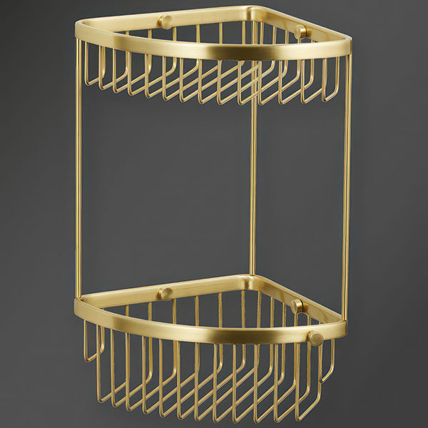 Additional image of Miller Classic Wall Mounted Wired Corner Basket - 2 or 3 Tier