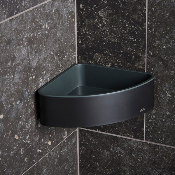 Alternate image of Miller Signature Wall Mounted Corner Shower Basket - 230 x 170mm