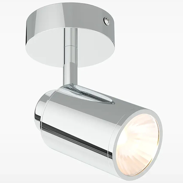 Sensio Lukso Chrome Circular Bathroom Spotlight - Single or Triple