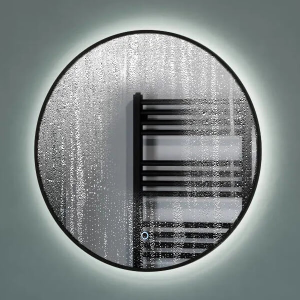 Additional image of Sensio Nebula Round Backlit LED Mirror with Demister Pad - 600 x 600mm