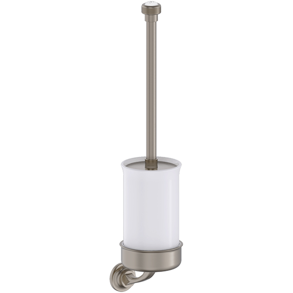 Additional image of Burlington Guild Traditional Wall Mounted Toilet Brush and Holder