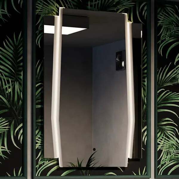 Additional image of Sensio Gatsby Art Decor Frontlit LED Mirror with Demister Pad - 600 x 900mm