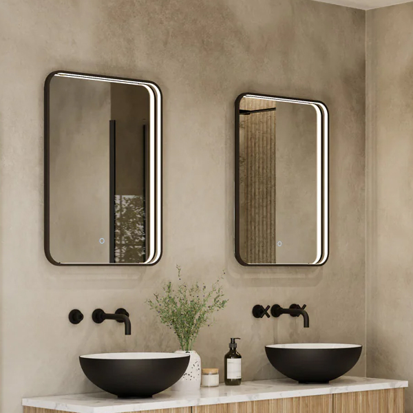 Alternate image of Sensio Aspect Rectangular TrioTone Frontlit LED Illuminated Mirror with Demister Pad
