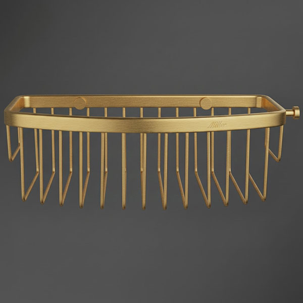 Alternate image of Miller Signature D-Shaped Wall Fixed Shower Basket - 250 x 120mm