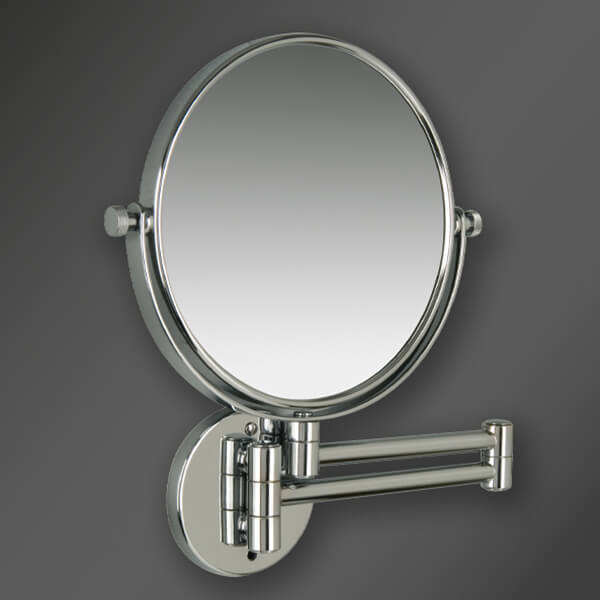 Miller Signature Round Magnifying Mirror with Foldable Arm - 3x Zoom - 190 x 190mm