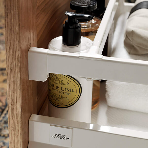 Additional image of Miller London Natural Oak Wall Hung Vanity Unit - 2 Drawers