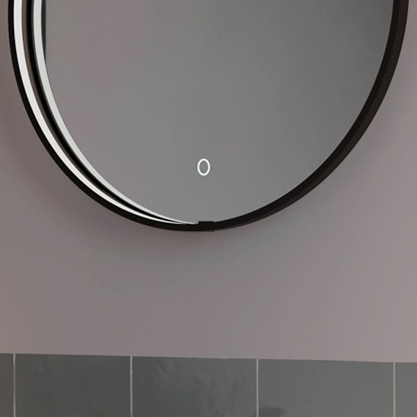 Alternate image of Sensio Aspect Round TrioTone Frontlit LED Illuminated Mirror with Demister Pad