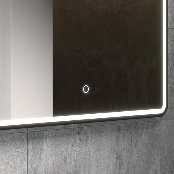 Alternate image of Sensio Frontier Rectangular Frontlit LED Mirror with Touch Sensor Switch and Demister Pad