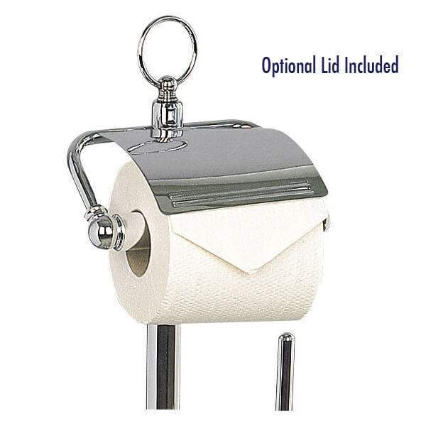 Alternate image of Miller Signature Chrome Toilet Roll Holder and Brush Set