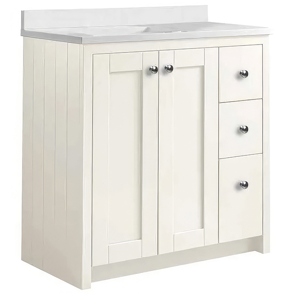 Tavistock Lansdown Traditional Floorstanding Vanity Unit with Basin and Handles - 830 x 860mm