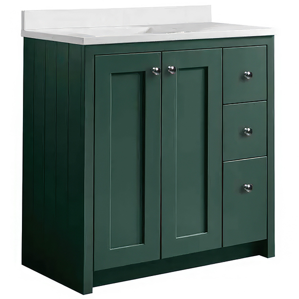 Alternate image of Tavistock Lansdown Traditional Floorstanding Vanity Unit with Basin and Handles - 830 x 860mm