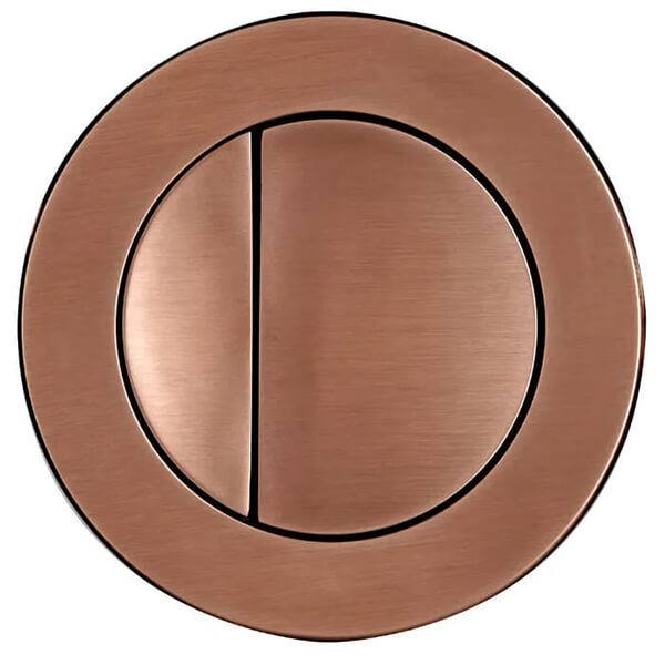 Additional image of Tavistock Round Flush Plate with Dual Buttons - 75 x 75mm