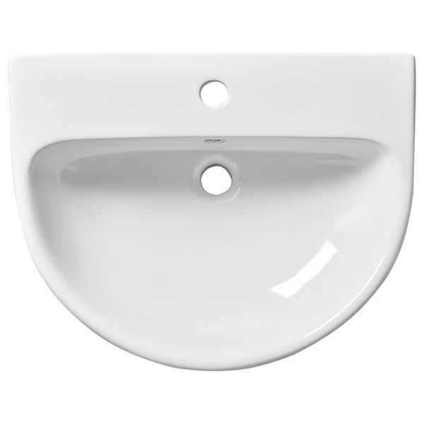 Tavistock Aerial Round 1 Taphole Semi Countertop Basin - 555 x 435mm