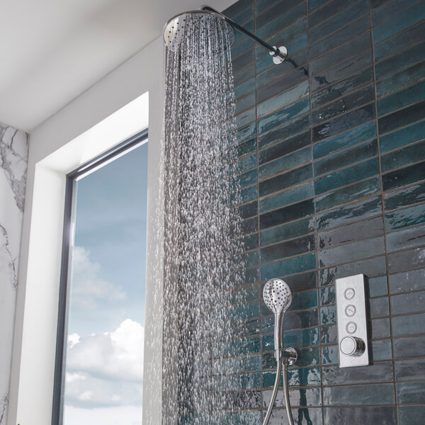 Tavistock Axiom 3 Function Push Button Valve with Handset and Shower Head