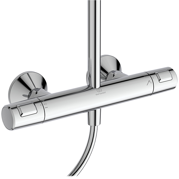 Additional image of Ideal Standard Ceratherm T25+ Thermostatic Exposed Valve with Shower Set