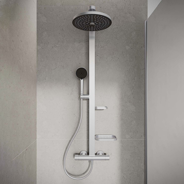 Alternate image of Ideal Standard Ceratherm Alu+ Exposed Thermostatic Shower System