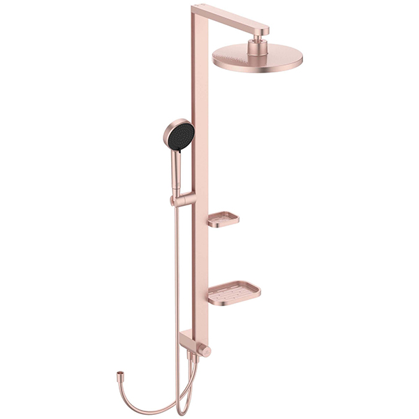 Ideal Standard Ceratherm Alu+ Slide Rail Kit with 2 Spray Pattern Handset and Shelves