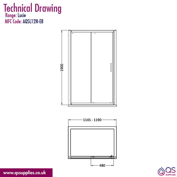 Technical drawing QS-V113060 / AQSL12N-E8
