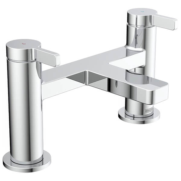 Bristan Elevar Contemporary Deck Mounted Bath Filler Tap - Lever Handles