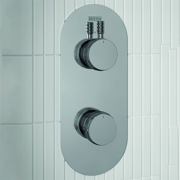Additional image of Bristan Molida Round Concealed 2 Outlet Thermostatic Dual Control Shower Set