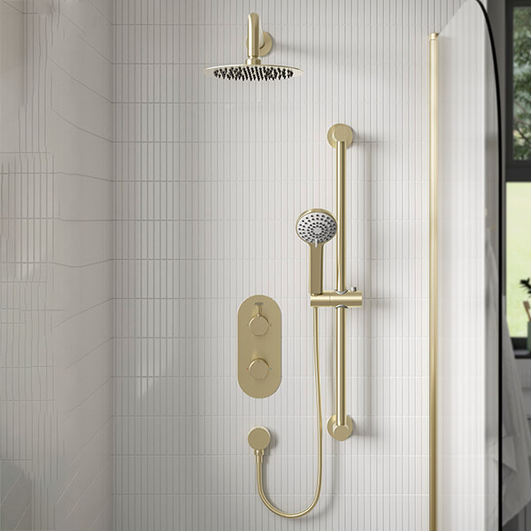 Alternate image of Bristan Molida Round Concealed 2 Outlet Thermostatic Dual Control Shower Set