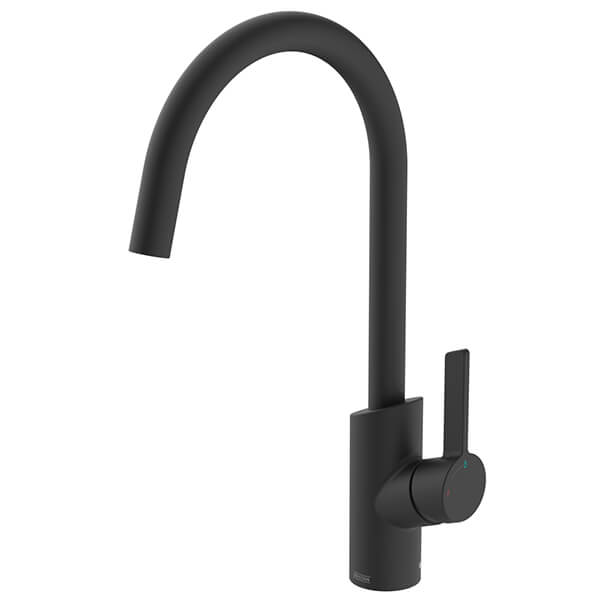 Alternate image of Bristan Maple Easyfit Kitchen Sink Mixer Tap with Swan Neck Swivel Spout - Flat Handle