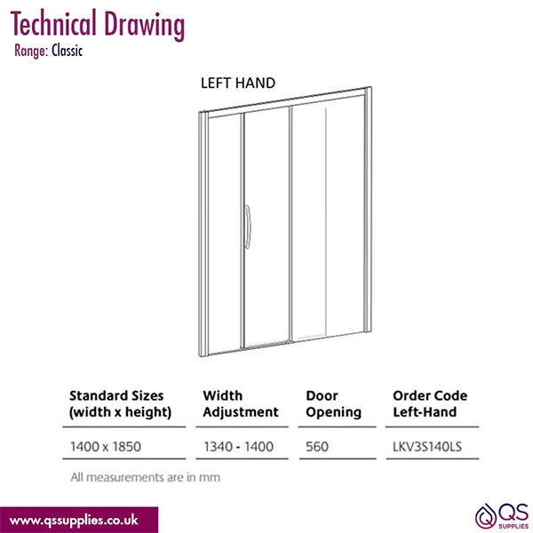 Technical drawing QS-V115507 / LKV3S140LS