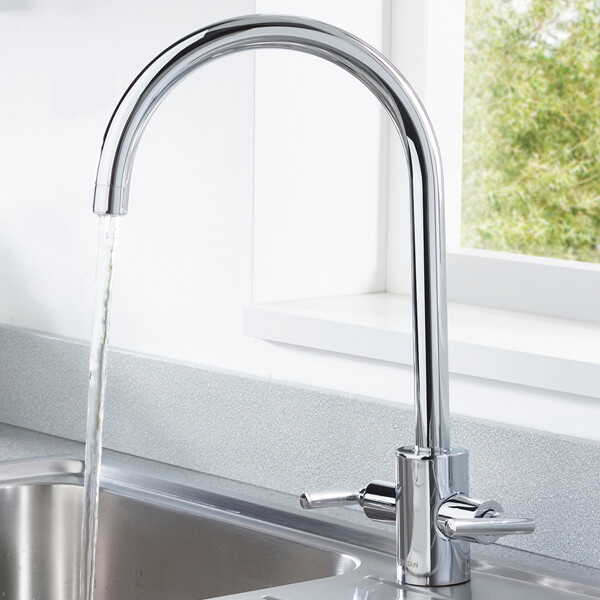 Bristan Artisan Contemporary Kitchen Mixer Tap with Easyfit Base - Stick Handles