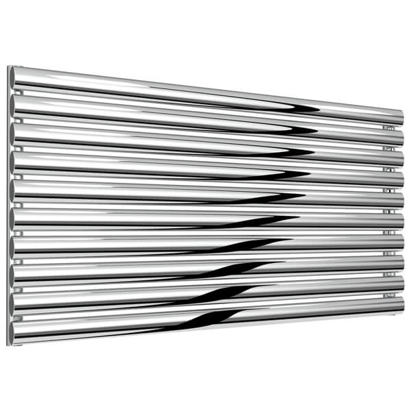 Reina Artena Horizontal Contemporary Column Radiator 1200 x 590mm - Stainless Steel