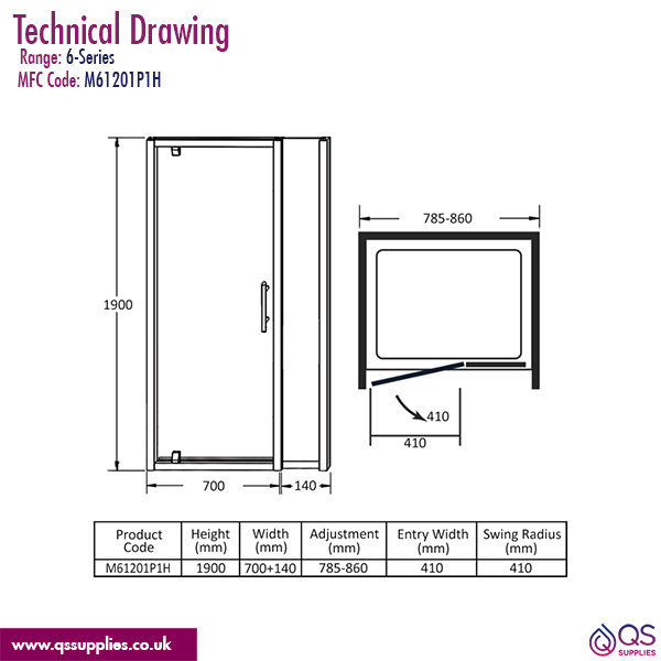 Technical drawing QS-V8973 / M61201P1H