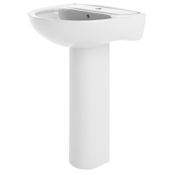 Additional image of Nuie Lawton White Basin and Toilet Set