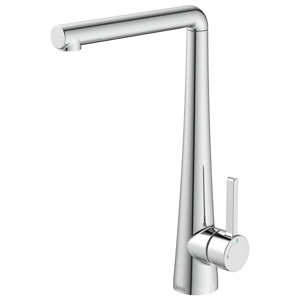 Bristan Pine Easyfit L-Shaped Kitchen Sink Mixer Tap with Swivel Spout - Flat Handle
