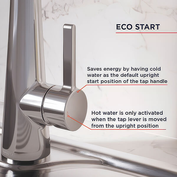 Additional image of Bristan Pine Easyfit L-Shaped Kitchen Sink Mixer Tap with Swivel Spout - Flat Handle