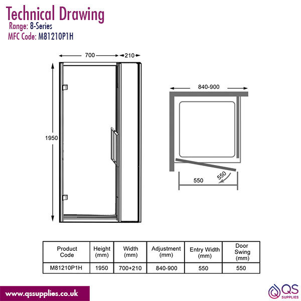 Technical drawing QS-V9042 / M81210P1H