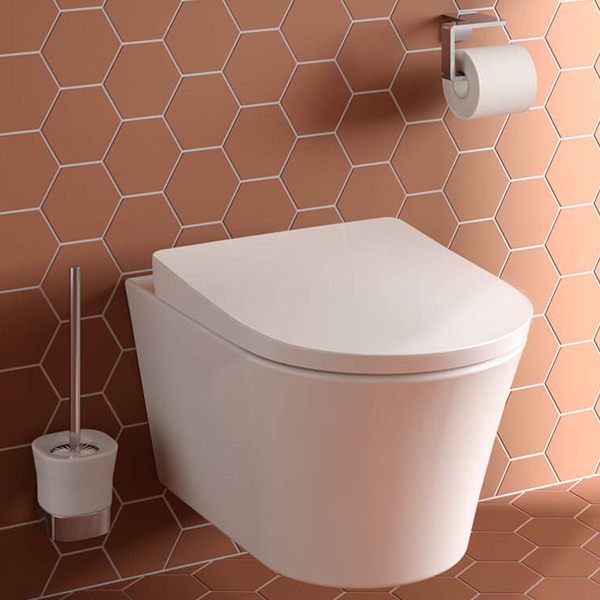 Additional image of Toto GP Wall Hung Rimless Washdown WC Pan - 380 x 540mm