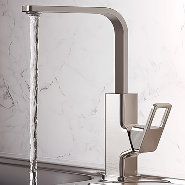 Alternate image of Bristan Spruce Easyfit L-Shaped Kitchen Sink Mixer Tap with Swivel Spout - Loop Handle