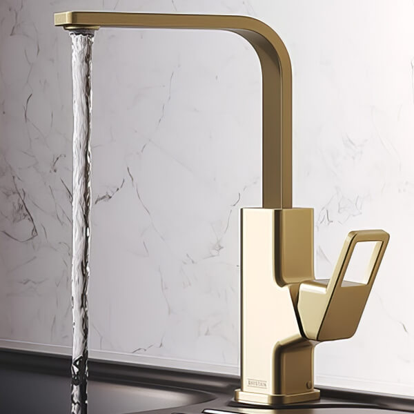 Alternate image of Bristan Spruce Easyfit L-Shaped Kitchen Sink Mixer Tap with Swivel Spout - Loop Handle
