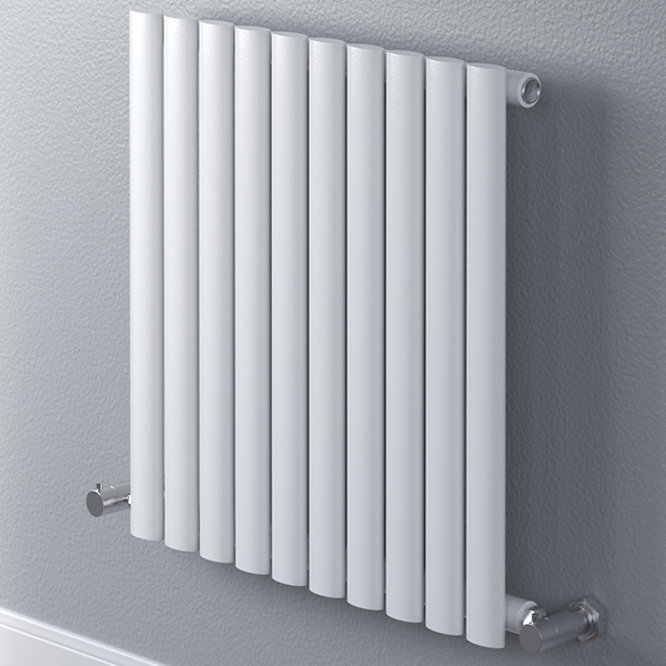 Hudson Reed Revive Horizontal Contemporary Column Radiator 600mm High - Steel