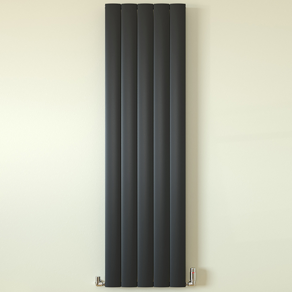 Tivolis Lugo Vertical Flat Radiator 1800mm High - Aluminium - Double Panel