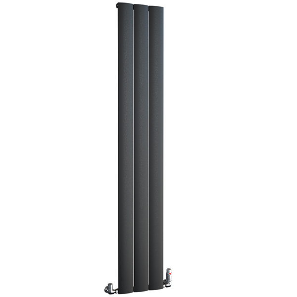 Tivolis Lugo Vertical Flat Panel Radiator 1800mm High - Aluminium