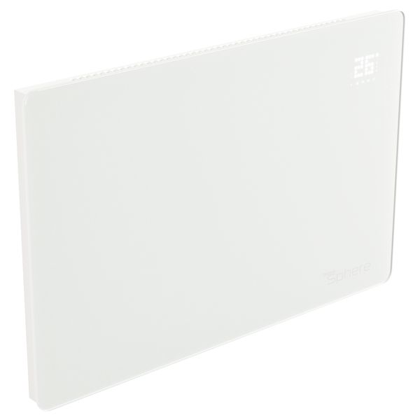 ThermoSphere Flat Panel Glass Electric Heater 675 x 450mm - Black or White